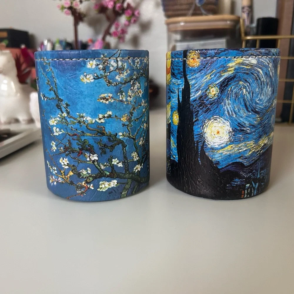 Van Gogh Inspired Blue pencil holders